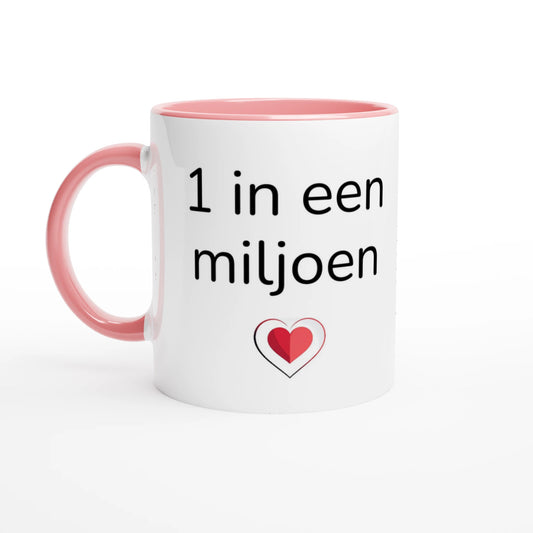 "1 in een miljoen" - Pink Inside - Standard Size - MugsblizzBazaar.com