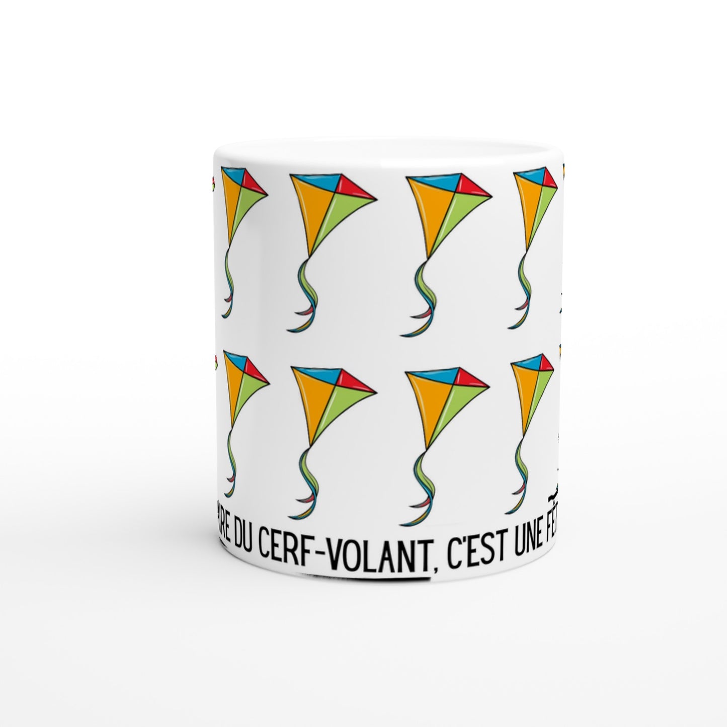 "Faire du cerf-volant, c'est une fête !" - Standard Size - MugsblizzBazaar.com