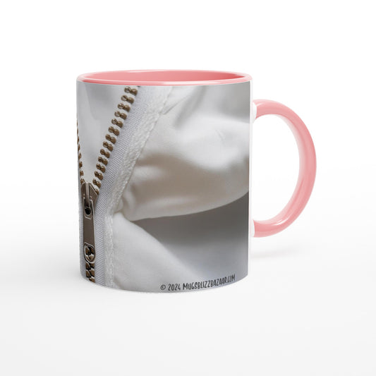 Unzip Your Unwinding Moments - Pink Inside - Standard Size - MugsblizzBazaar.com