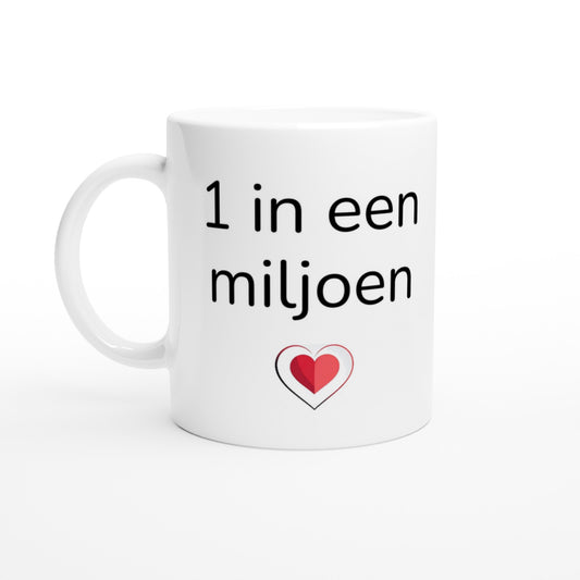 "1 in een miljoen" - Standard Size - MugsblizzBazaar.com