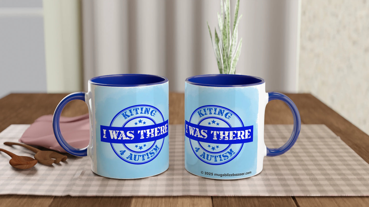 "Kiting 4 Autism - I was there " - Blue Inside - Standard Size - MugsblizzBazaar.com