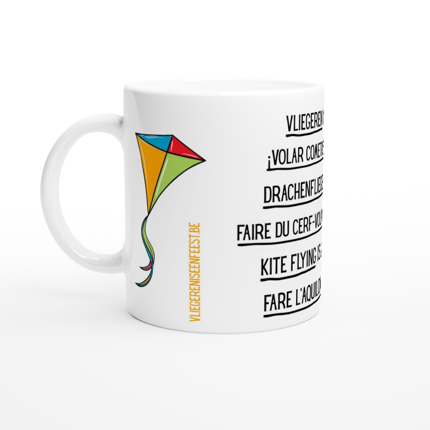 Kite flying is a Celebration - 6 Languages - Standard Size - MugsblizzBazaar.com