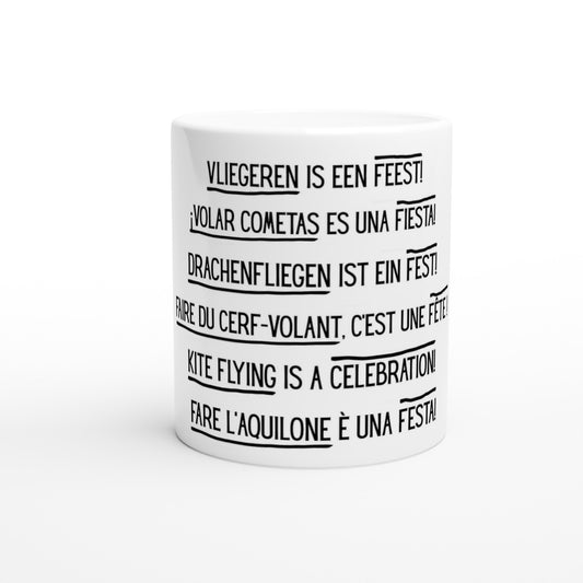 Kite flying is a Celebration - 6 Languages - Standard Size - MugsblizzBazaar.com