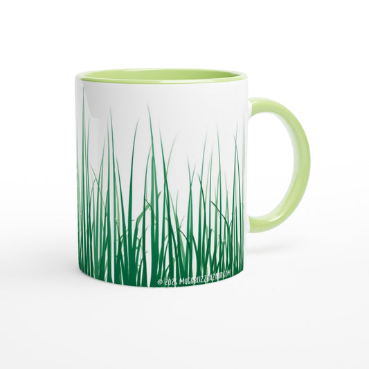 Nature's Brew - Grass Blade Delight - Green Inside - Standard Size - MugsblizzBazaar.com